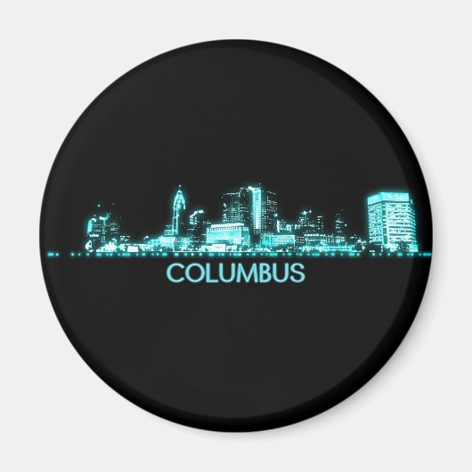 Columbus Skyline Magneet (Voorkant)