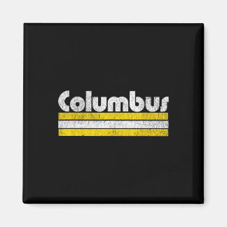 Columbus Soccer Vintage City  Magneet