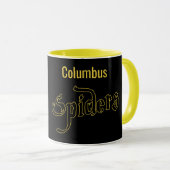 Columbus Spiders Gele Mok (Voorkant rechts)
