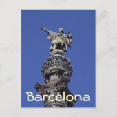 Columbus standbeeld, Barcelona Briefkaart (Voorkant)