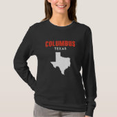 Columbus Texas USA State America Travel Texas T-shirt (Voorkant)