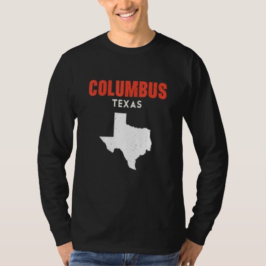 Columbus Texas USA State America Travel Texas T-shirt (Voorkant)