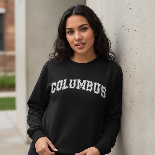 COLUMBUS Universiteit-Style Sweater Amerika Colleg