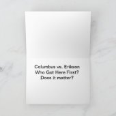 Columbus versus Wenskaart Erikson Kaart (Binnen)