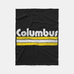 Columbus Voetbal Vintage Stad Fleece Deken