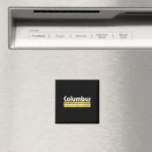 Columbus Voetbal Vintage Stad  Magneet (Insitu (Vaatwasser))