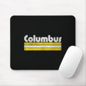 Columbus Voetbal Vintage Stad  Muismat (Met muis)
