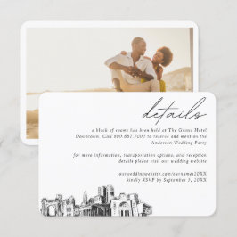 Columbus Wedding Hotel Kamer Blok Details Informatiekaartje