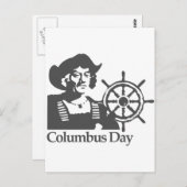 Columbusdag Briefkaart (Voorkant / Achterkant)