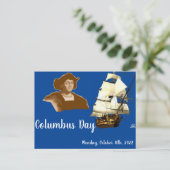 Columbusdag Briefkaart (Staand voorkant)