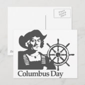 Columbusdag Briefkaart (Voorkant / Achterkant)