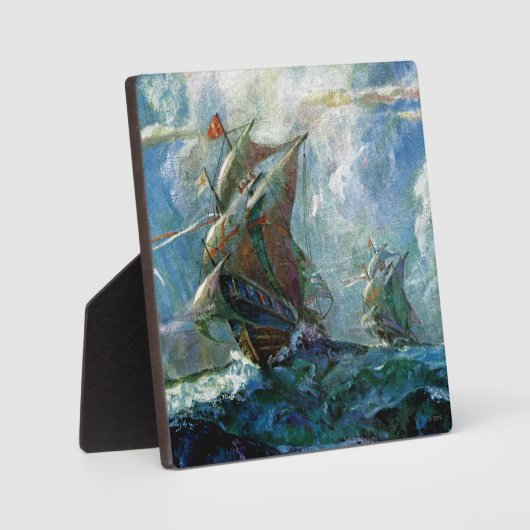 Columbusdag Fotoplaat (Voorkant)