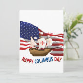 Columbusdag Illegale immigratie begon in 1492 Kaart (Staand voorkant)