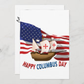 Columbusdag Illegale immigratie begon in 1492 Kaart (Voorkant / Achterkant)