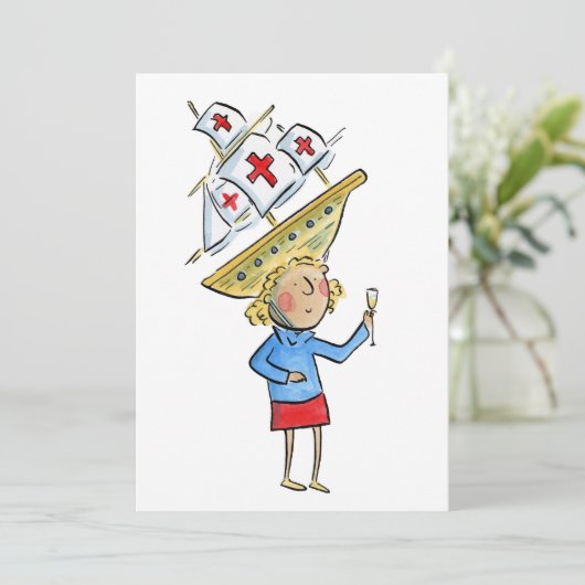 Columbusdag Kaart (Staand voorkant)