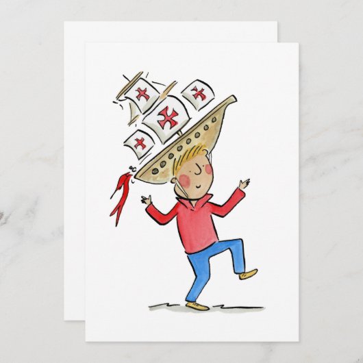 Columbusdag Kaart (Voorkant / Achterkant)