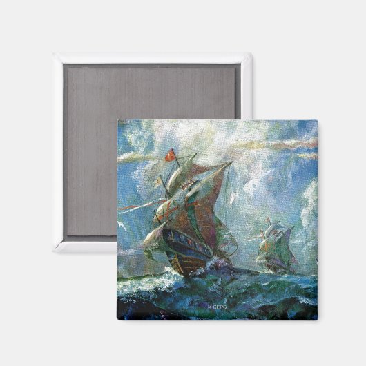 Columbusdag Magneet (Voorkant / Achterkant)