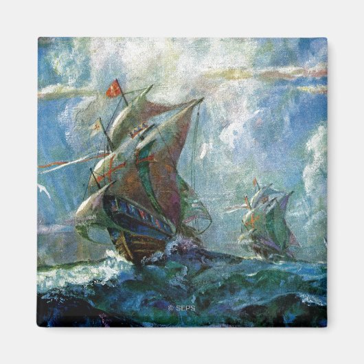 Columbusdag Magneet (Voorkant)