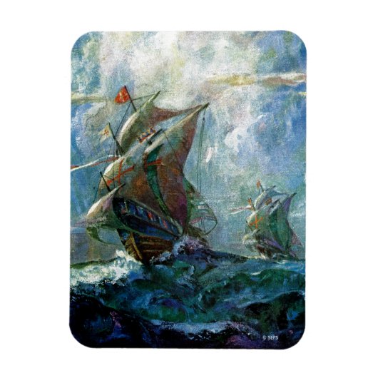 Columbusdag Magneet (Verticaal)