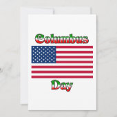 Columbusdag met vlag (Voorkant)