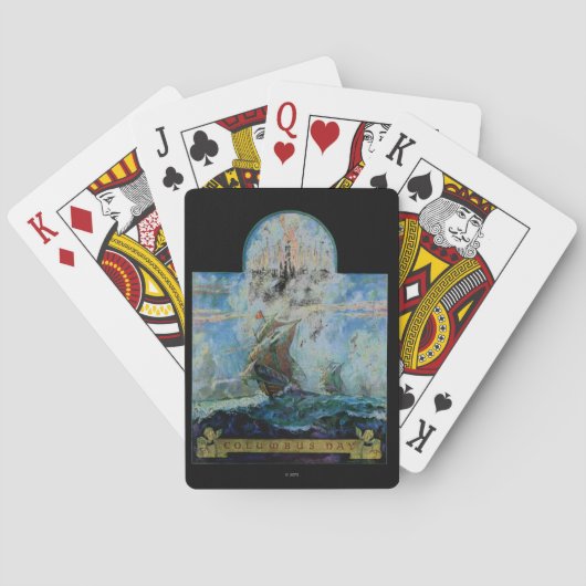 Columbusdag Pokerkaarten (Achterkant)