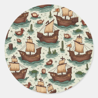 Columbusdag Ronde Sticker