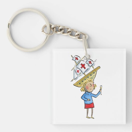 Columbusdag Sleutelhanger (voorkant)