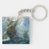 Columbusdag Sleutelhanger (Achterkant)