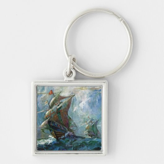 Columbusdag Sleutelhanger (Voorkant)