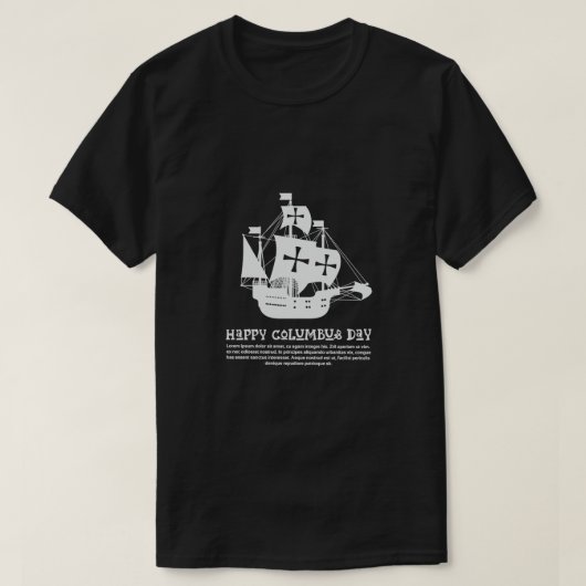 Columbusdag T-shirt (Design voorkant)