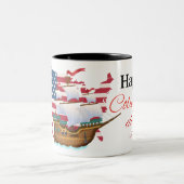 Columbusdag Tweekleurige Koffiemok (Center)