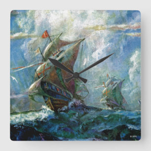 Columbusdag Vierkante Klok