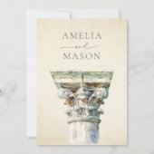 Column Grieks huwelijk Kaart (Achterkant)