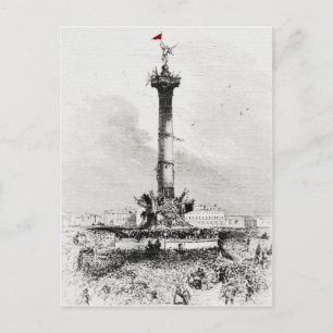Column, Place de la Bastill, Paris Briefkaart