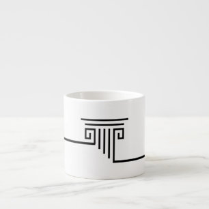 Column White Black Espresso Kop