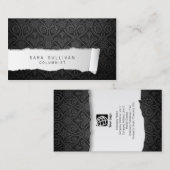 Columnist Geknipt Papier Damask Publishing Visitekaartje (Voorkant / Achterkant)