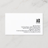 Columnist Retro Stripe Pattern Publishing Visitekaartje (Achterkant)