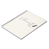 Columnist Script Notebook – Minimalist Writing Pen Notitieboek (Linkerzijde)