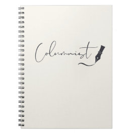 Columnist Script Notebook – Minimalist Writing Pen Notitieboek