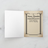 Columns universele werknemer jubileumkaart kaart (Binnen)