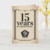 Columns universele werknemer jubileumkaart kaart (Gele Bloem)