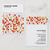 Columns van de organisatie visitekaartje (Voorkant / Achterkant)