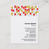 Columns van de organisatie visitekaartje (Achterkant)