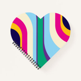 Colurful Heart Spiral Notebook Notitieboek