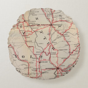 Colusa, Yolo, Napa, Butte, Yuba, Sutter, Solano Rond Kussen