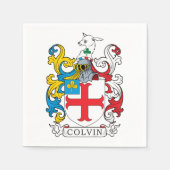 Colvin Family Crest Servetten (Voorkant)