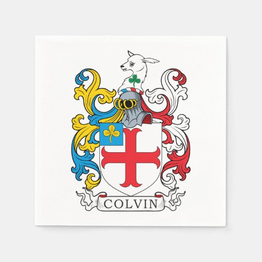 Colvin Family Crest Servetten (Voorkant)