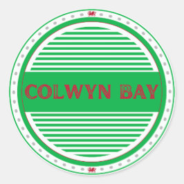 Colwyn Bay City Pride Embleem – Welshe identiteit Ronde Sticker