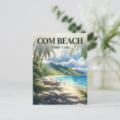 Com Beach, Com, Timor-Leste Timor-Leste Briefkaart (Staand voorkant)