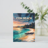 Com Beach Oost-Timor Briefkaart (Staand voorkant)